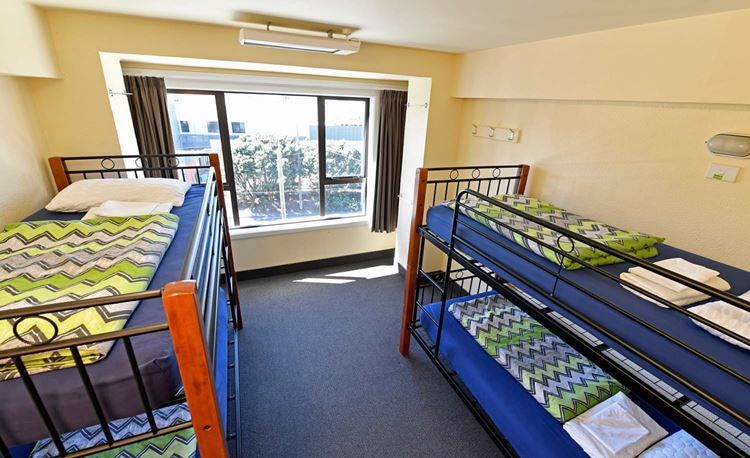 YHA Wellington multishare bunk bed dorm
