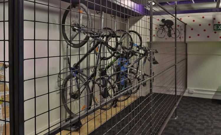 YHA Wellington indoor bikeshed