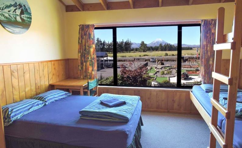 YHA National Park family double with bunkbed and window view