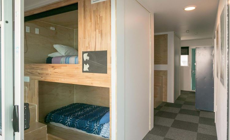 pod style beds in Taupo hostel